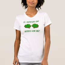 Plantilla del beso del trébol de la camiseta del d
