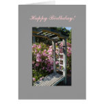 Plantilla del personalizado del cenador de la flor felicitaciones
