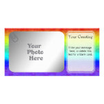 Plantilla suave de PhotoCard del arco iris Tarjetas Fotográficas Personalizadas