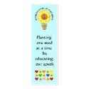 Planting Peace Bookmark business cards by IArtist40 Planting Peace Bookmark business cards