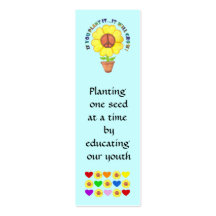 Planting Peace Bookmark Business Card Template