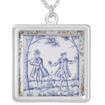 Plaque depicting a scene from 'The Magic Flute' Necklace