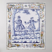 Plaque depicting a scene from 'The Magic Flute' Poster