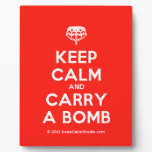 [Crown upside down] keep calm and carry a bomb  Plaques