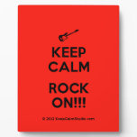 [Electric guitar] keep calm rock on!!!  Plaques