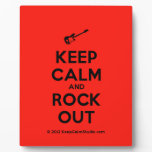 [Electric guitar] keep calm and rock out  Plaques