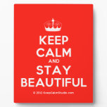 [Knitting crown] keep calm and stay beautiful  Plaques
