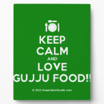 [Cutlery and plate] keep calm and love gujju food!!  Plaques