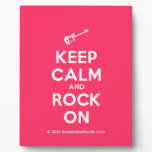[Electric guitar] keep calm and rock on  Plaques