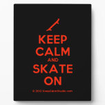 [Skateboard] keep calm and skate on  Plaques