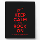 [Electric guitar] keep calm and rock on  Plaques