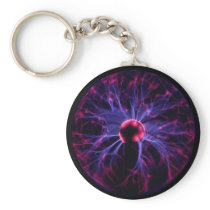 Plasma ball and chain key chains