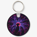 Plasma ball and chain keychains