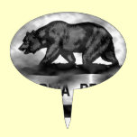 Plasma California Flag cake picks
