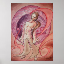 Plasma Fire Figure Print