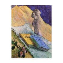 Plaster Statuette Rose Two Novels Vincent van Gogh Post Cards