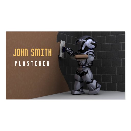 Plasterers Business Card (front side)
