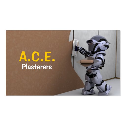 Plasterers Business Card (front side)