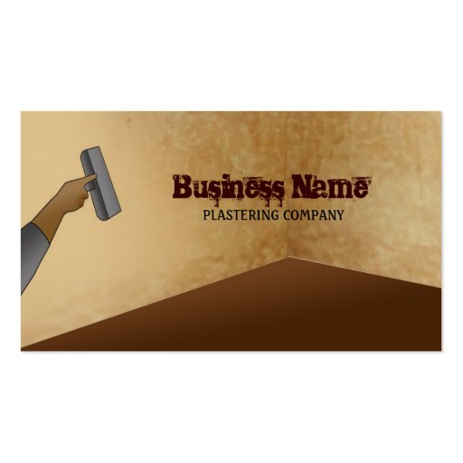 Plastering Business Cards (front side)