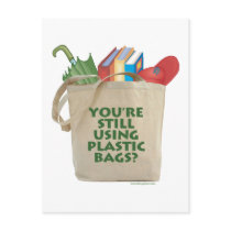 Plastic Bags Post Card