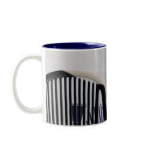 Plastic Chair - Abstract Blue mugs
