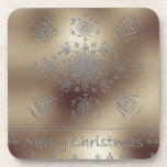 Plastic coasters with cork back - set of 6 cork coasters
