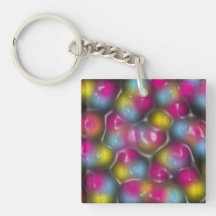 Plastic Color Acrylic Keychains