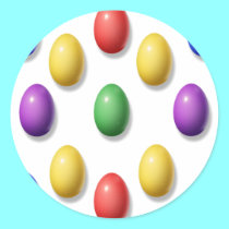 Plastic Easter Eggs stickers
