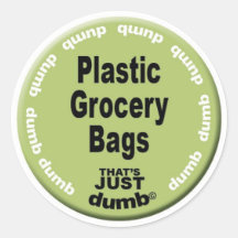 Plastic Grocery Bags Sticker