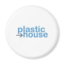 plastic house logo pin magnets by plastichouse plastic house logo pin magnets