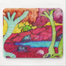 Plastic Landscape With Pond mousepads