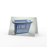 Plastic laundry basket Photo Cards