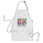 Plastic letters for kids aprons
