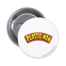 Plastic Man Logo Pinback Buttons