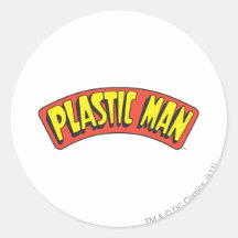 Plastic Man Logo Stickers