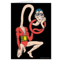 Plastic Man Rubberneck Pose Greeting Card