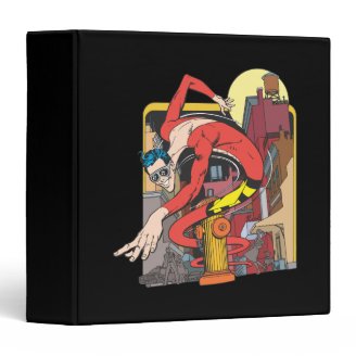 Plastic Man Shape-Shifts in the City 3 Ring Binders
