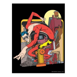 Plastic Man Shape-Shifts in the City Post Cards