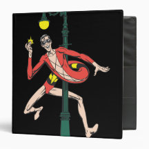 Plastic Man Wraps Streetlamp Vinyl Binder