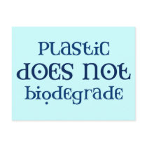 Plastic postcards