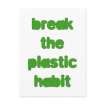 Plastic postcards