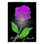 Plastic Rose Greeting Card