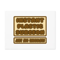 Plastic Surgeon ... Just Add Chocolate postcards