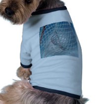 Plastic Wrapped Fishnet Legs Dog T Shirt