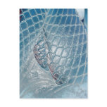 Plastic Wrapped Fishnet Legs Post Card
