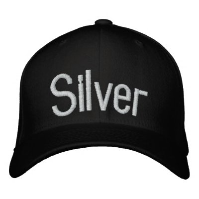 Plata Gorra De Beisbol Bordada Plata Gorra De Beisbol Bordada