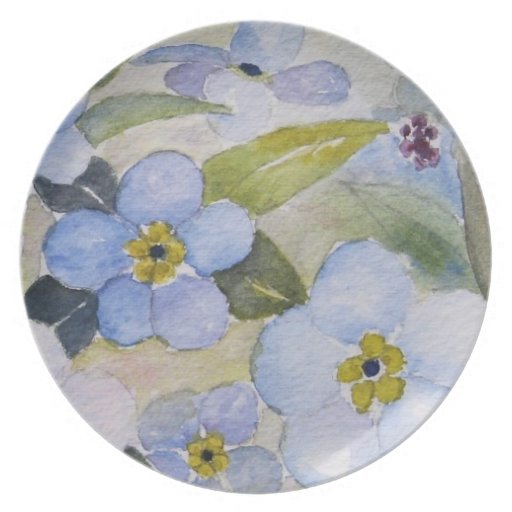 PLATE - Forget me not Watercolor