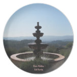 Plate: Fountain at Croad Vineyards, Paso Robles plates
