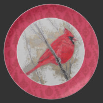 Plate - Holiday Cardinal plates
