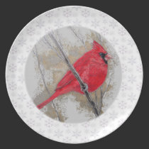 Plate - Holiday Cardinal plates